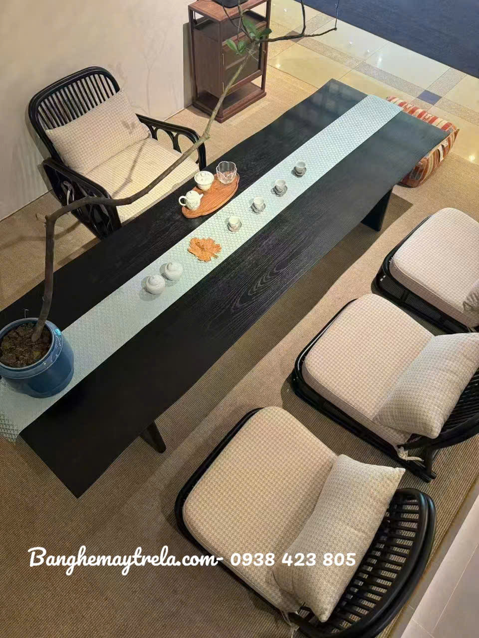 Ghế mây ngồi trà đạo kiểu Nhật